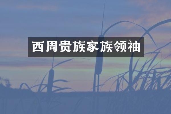 西周贵族家族