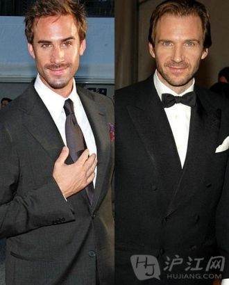 Ralph Fiennes & Joseph Fiennes 拉尔夫·费因斯与约瑟夫·费因斯兄弟 Joseph Fiennes is perhaps best known for his portrayals of William Shakespeare in Shakespeare in Love. His elder sibling, Ralph Fiennes, is also an actor, whose portrayal of Nazi war criminal in Schindler's List earned him lots of awards. Ralph Fiennes is also known as Voldemort in Harry Potter series. 约瑟夫·费因斯让大家记得最牢的荧幕形象莫过于《莎翁情史》中温柔多情的莎士比亚了。同为演员的哥哥拉尔夫·费因斯曾因饰演《辛德勒的名单》中纳粹军官而拿奖拿到手软；在哈利·波特系列电影中，这位帅哥更是“毁容”出演大反派伏地魔。