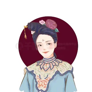 手绘延禧攻略皇后洛神装扮手绘古装人物