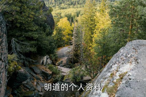 明道的个人资料