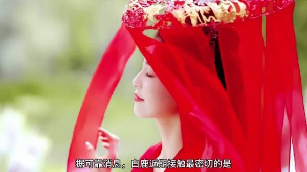 江边词韵,白鹿与李青月共吟,花如月相伴,诗意绵长