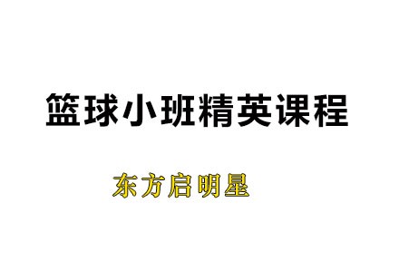 广州篮球小班精英课程
