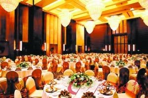 主要宴会厅金莲厅，将成为婚宴大厅。(资料图片)