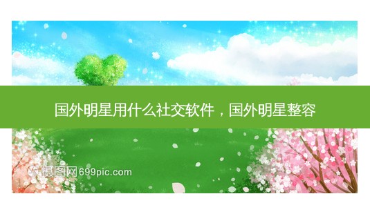 国外明星用什么社交软件,国外明星整容-第1张图片-美选<a target=