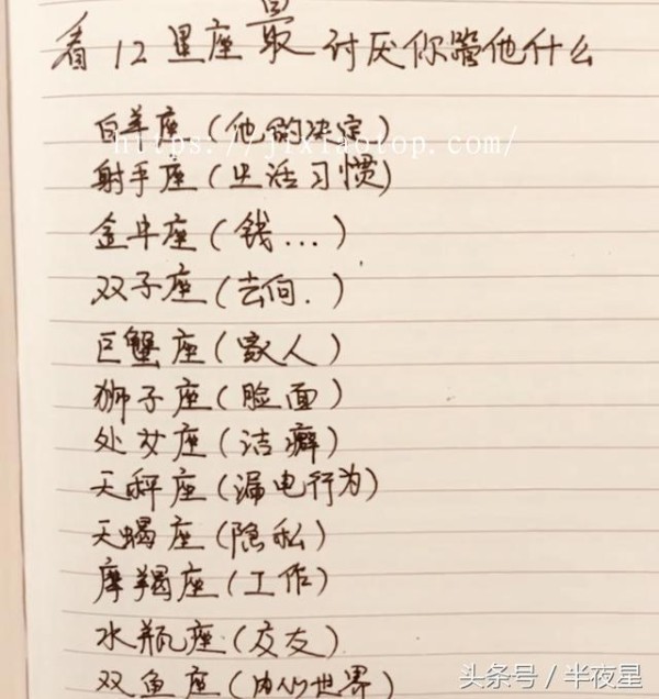 所有女明星的星座大全，十二星座专属女明星
