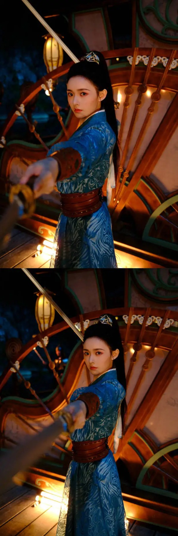 林允化身侠女。