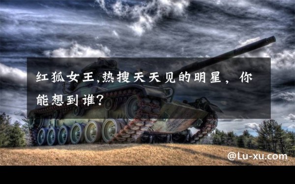 红狐女王,热搜天天见的明星，你能想到谁？文章配图