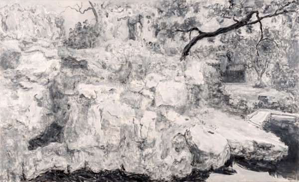  《环秀山庄》，布面油画，周春芽，2018
