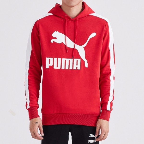 PUMA彪马运动服秋季新款男运动套头连帽卫衣577587