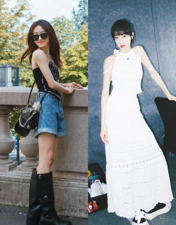 宋茜夏季穿搭大揭秘，火辣造型尽显腿长，时尚感爆棚令人心动