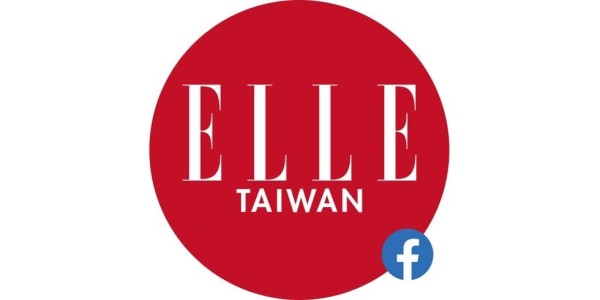 logo for elle taiwan with facebook icon