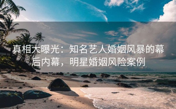 真相大曝光：知名艺人婚姻风暴的幕后内幕，明星婚姻风险案例