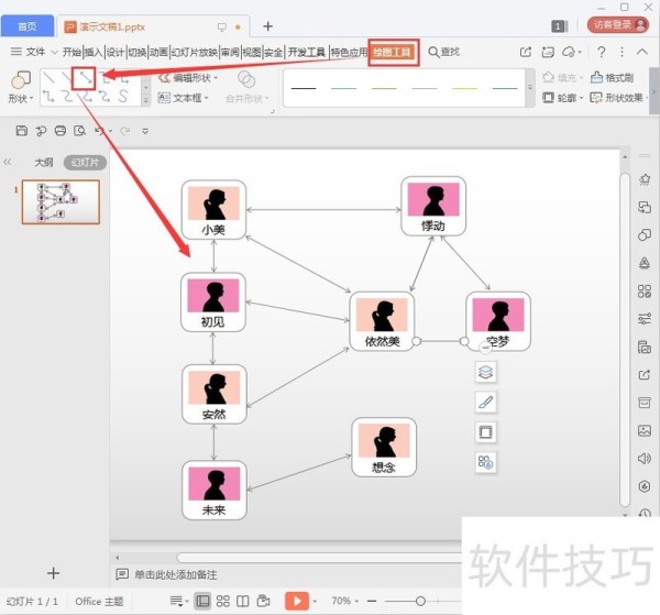 如何制作人物关系图