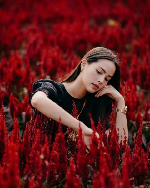 泰国明星Yaya去的网红打卡景点I Love Flower Farm清迈花海，你去了吗?