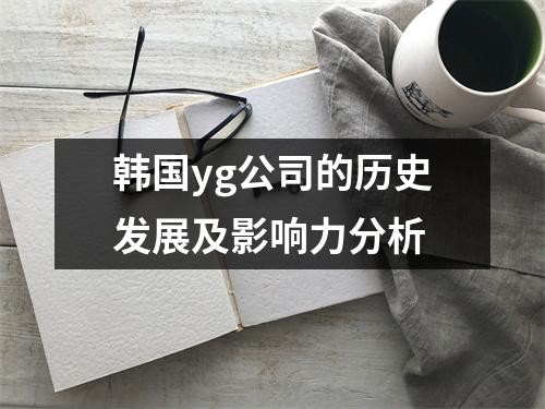 韩国yg公司的历史发展及影响力分析