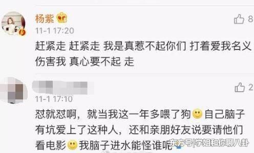 杨紫是玻璃心？亲自怒怼粉丝：赶紧走，打着爱我的名义伤害我