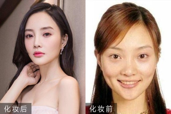 女明星化妆前后对比照 杨幂最妖娆黄圣依最清纯