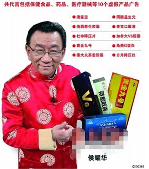 那些年，侯耀华代言的那些虚假广告