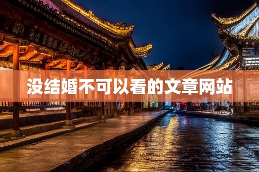 没结婚不可以看的文章网站