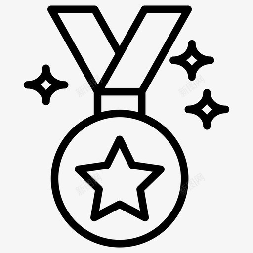 明星奖奖章成就奖金牌svg_88icon https://88icon.com 明星 奖章 成就奖 金牌 吊坠 成就 矢量 矢量图 图标 奖项