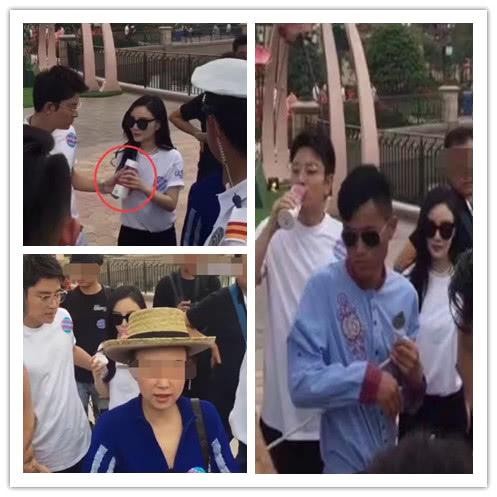 曝继贾乃亮李小璐一家出游迪士尼后，又一明星家庭在迪士尼被拍到