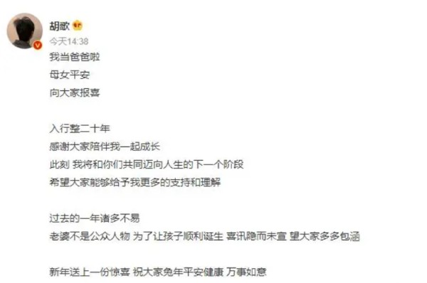 胡歌老婆