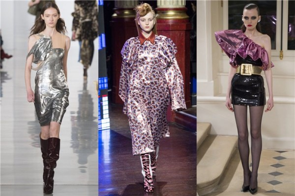 從左到右分别為:Maison Margiela、KENZO、SAINT LAURENT