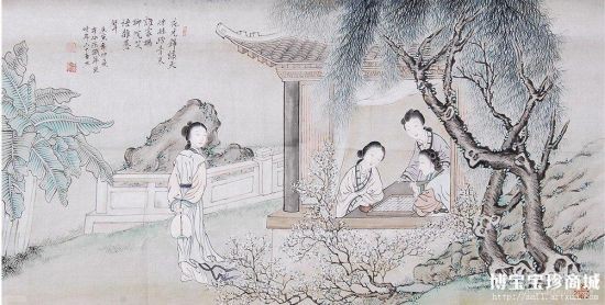 《宋铁萍侍女图》 [图片来源：博宝宝珍商城]