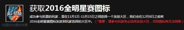 2016全明星赛投票奖励是什么 图标头像的获得方法