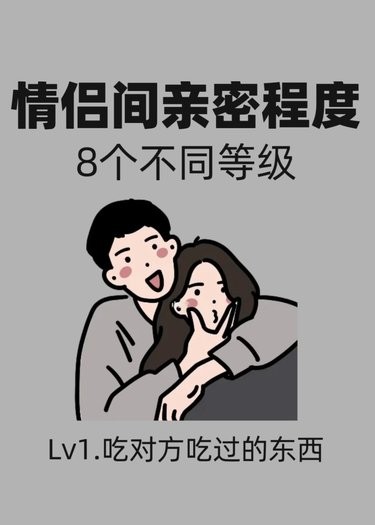 情侣亲密程度大揭秘～看看你们到哪级啦！
