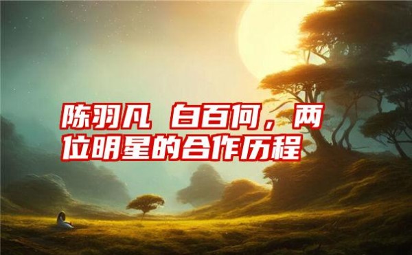 陈羽凡 白百何，两位明星的合作历程