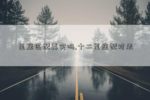 星座匹配真实吗,十二星座配对表