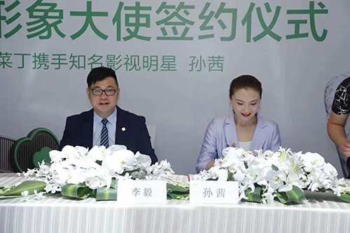 影视明星孙茜担任菜丁品牌形象大使