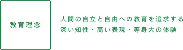 教育理念 自由の森学園中学校・高等学校