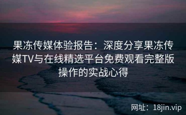 果冻传媒体验报告：深度<a target=