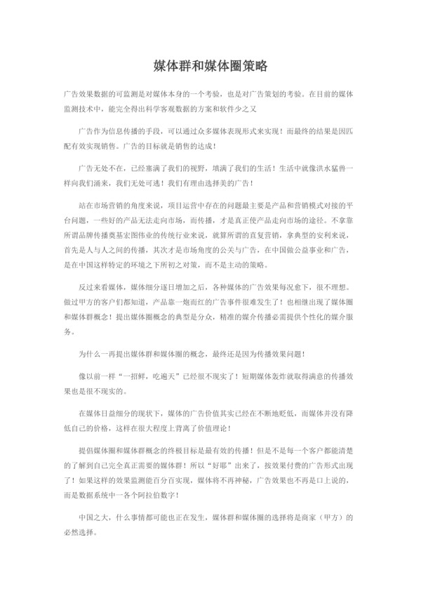 媒体群和媒体圈策略.doc_第1页