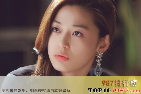 十大韩国人气最高的女明星之全智贤
