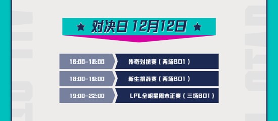 《LOL》2021LPL全明星周末日程安排