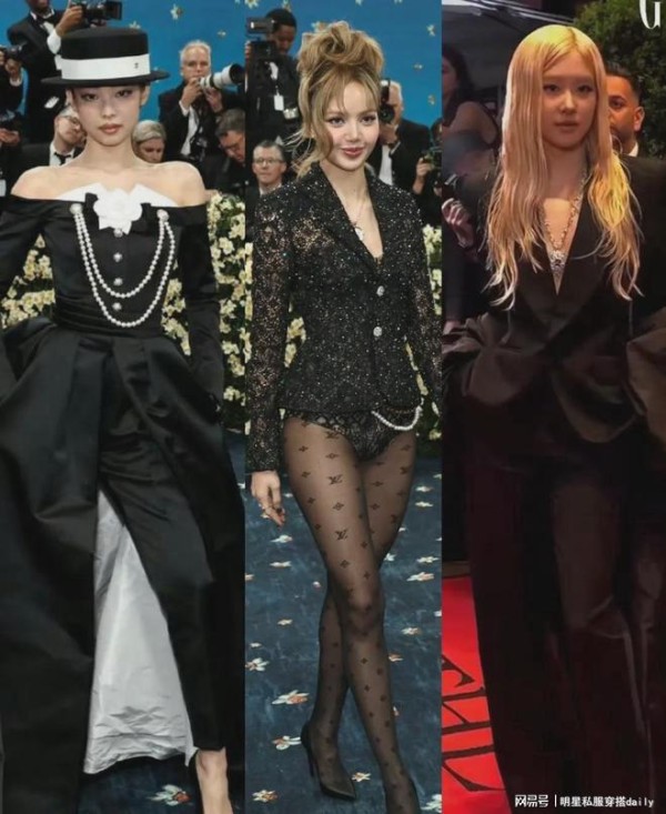 Lisa换“复古盘发”火出圈儿！穿蕾丝西装搭蕾丝短裤，赛过Jennie