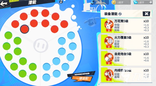 全明星街球派对潜能系统介绍​ 各位置球员潜能加点攻略​