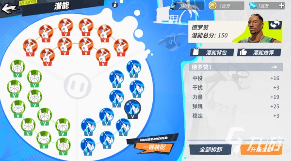 全明星街球派对潜能系统介绍​ 各位置球员潜能加点攻略​