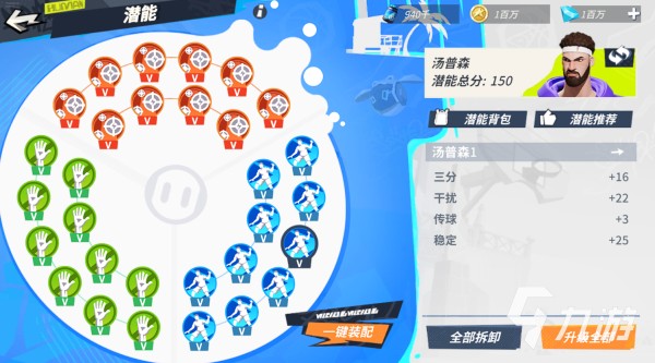 全明星街球派对潜能系统介绍​ 各位置球员潜能加点攻略​