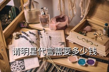 请明星代言需要多少钱