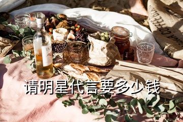 请明星代言要多少钱