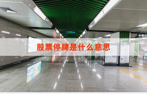 股票停牌是什么意思