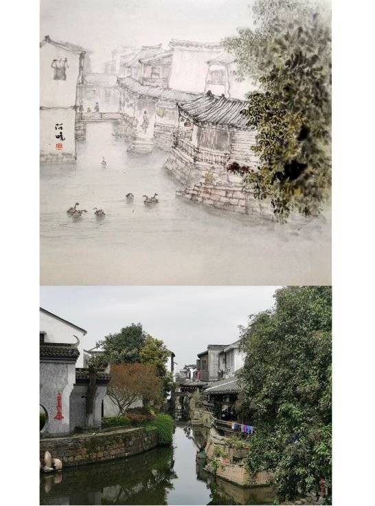 画家万晓忠的“徽州印象”系列：墨韵深处的文化乡愁