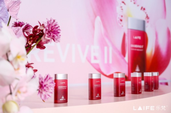 display of skincare products from the brand laife