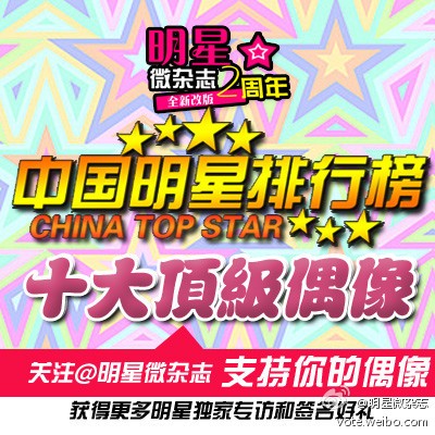 我Jiro的吧【0603投票】@明星微杂志 #中国明星排行榜#十大顶级偶【汪东城吧】