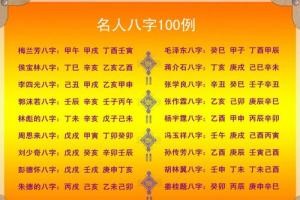 名人八字100例