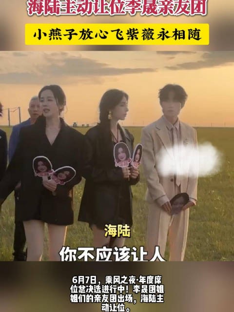 海陆主动让位李晟亲友团,完美诠释小燕子放心飞紫薇永相随!